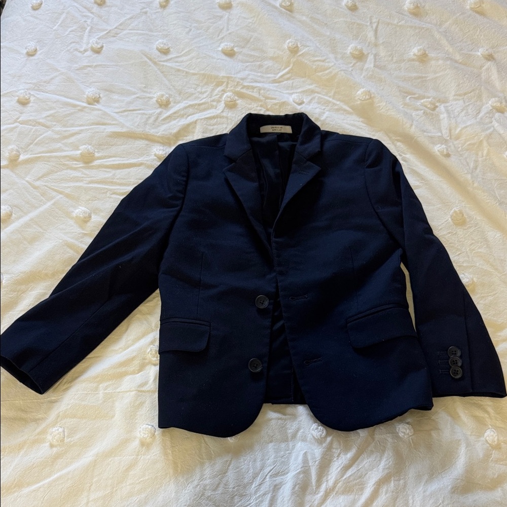 Navy Boys Blazer - Classic Two-Button Jacket